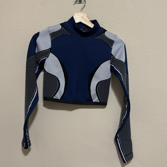 ZARA LIMITLESS CONTOUR MOTO CROP TOP XS-S - Picture 5 of 8